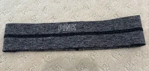 Victoria’s Secret PINK Gray Heather Athletic Headband Black One Size thumbnail 1