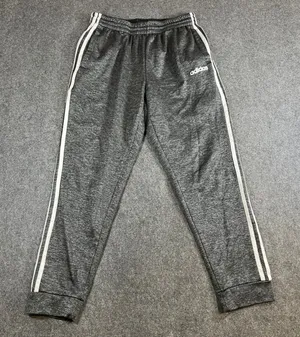 Adidas Womens Gray Space‎ Dye 3-Stripe Jogger Sweatpants Size Medium Activewear thumbnail 1