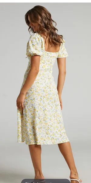 Showpo Tie Front Midi Floral Dress thumbnail 4