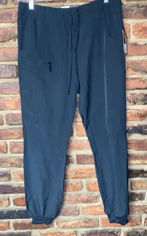 NWT BHU Beverly Hills Uniform Black Jogger Scrub Pants Women's Size Medium thumbnail 1