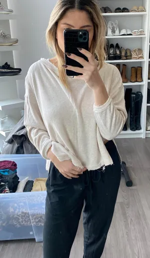 Raw Hem Sweater thumbnail 1