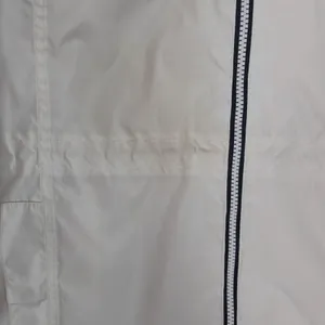 Tommy Hilfiger‎ Windbreaker Jacket Womens Large Long White Spellout thumbnail 9