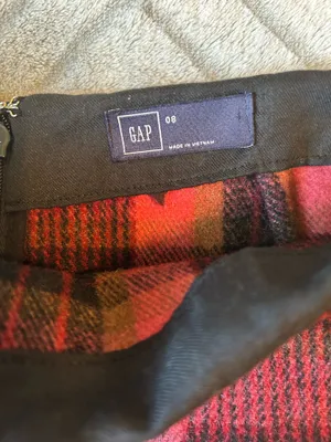 Gap Plaid Mini Wool Blend Skirt thumbnail 3