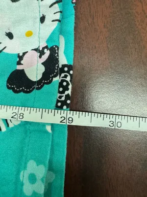 Hello Kitty Short Sleeve V-Neck Scrub Top Size X-Large thumbnail 7