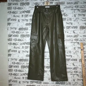 Abercrombie & Fitch | women faux leather 90’s relaxed highrise thumbnail 11