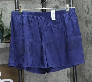 NEW Splendid Womens Satin Heart Pajama Sleep Shorts RLD0392 Navy Blue L thumbnail 1