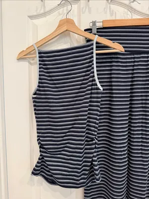 OGL stripe skirt set Blue thumbnail 7
