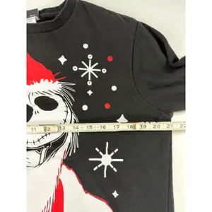 Disney Nightmare Before Christmas Jack Skellington Sandy Claws Sweatshirt M thumbnail 4