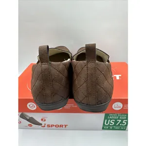 JSport Women's Casual Loafer Slip On Shoes Flats Faux Fur Lined Brown Size 7.5 thumbnail 6