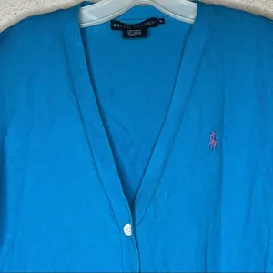 Vintage Ralph Lauren Cropped Cardigan Sweater thumbnail 2
