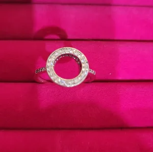 Boutique NEW‎ Women's Halo Heart Pave Simulated Diamond 925 Sterling Silver Ring Size 6 thumbnail 10