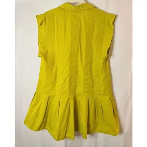 Free People Naomi Mini Dress or Tunic Women's Small in Chartreuse Olive thumbnail 3