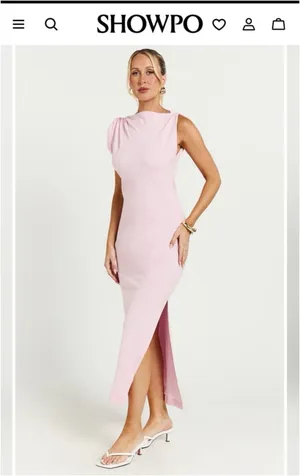 NWT Showpo linen soft pink dress size 4 thumbnail 2