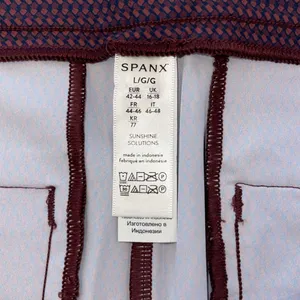 Spanx Womens Geoscape Sunshine Flat‎ Front Golf Tennis Skort Blue Orange Large thumbnail 5