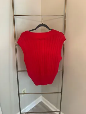 Red Sincerely Jules Sweater Vest thumbnail 3