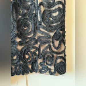 Sue Wong Lace Black Cocktail Dress Above‎ Knee Size 2 thumbnail 7