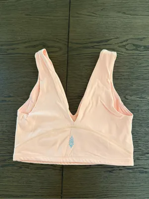 FP Movement Never Better Set - V-Neck Bralette & High-Waist Leggings in Melon thumbnail 2