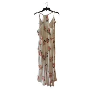 Disney‎ Princess XL Ivory Floral Ruffle High Low Maxi Dress EUC thumbnail 3