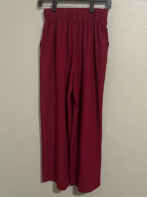Halara High Waisted Pocket Wide Leg Waffle Knit Work Pants Womens Size XS Petite thumbnail 7