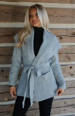 These Three Boutique Grey sweater thumbnail 1