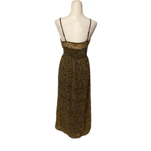 90’s vintage cheetah print maxi dress thumbnail 3