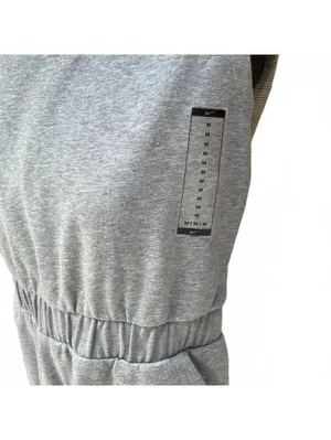 Nike Sportswear Varsity Short Romper NWT Grey Heather Size Medium thumbnail 6