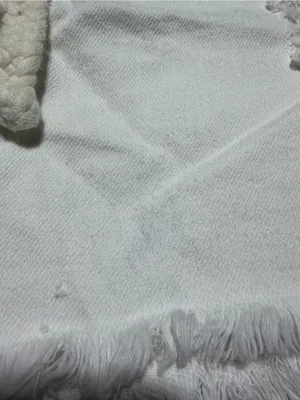 Aerie White Distressed belted denim Shorts XS thumbnail 2