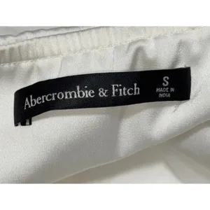 Abercrombie & Fitch White Sleeveless Formal Wedding Backless Maxi Dress Size S thumbnail 4