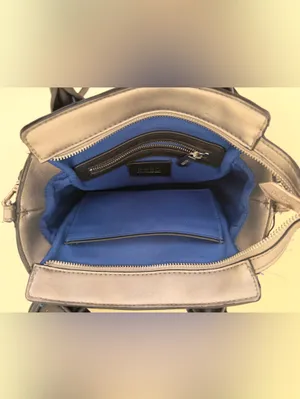 REED Atlantique Silver/Black Mini Handbag Purse with Detachable Crossbody Strap thumbnail 6