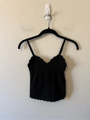 Wilfred Aritzia Soloist Tank Top Wonder Yarn Black Size S Summer Spring Capsule thumbnail 2