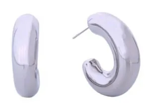 NWT 14K GP “Do everything in Love “ big puffy hoops thumbnail 1
