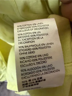 New Pilcro Anthropologie Nayeli Beaded Buttondown Top Chartreuse Size Large thumbnail 8
