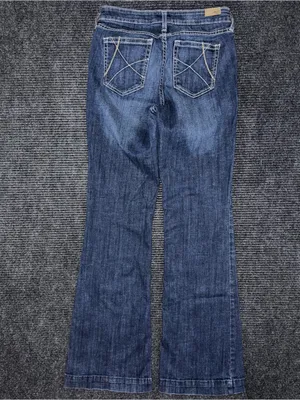 Ariat Ella Wide Leg Slim Trouser Dark Wash Blue Jeans 29 R 10032550 thumbnail 3