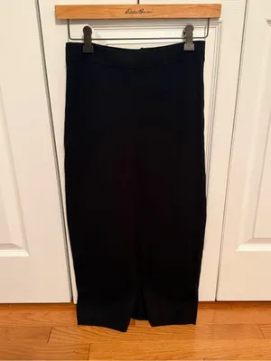 Free People Skyline Midi Skirt in Black thumbnail 2