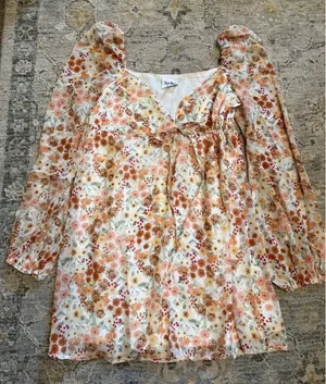 Sky to Moon Floral Dress Mini thumbnail 1