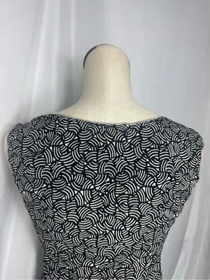 Max Studio Y2k style casual office short sleeve Ruffle blouse cinched front S thumbnail 4
