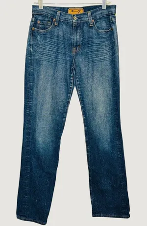 139 | Seven7‎ Bootcut Vintage Wash Denim Jeans Blue Womens 29 thumbnail 1