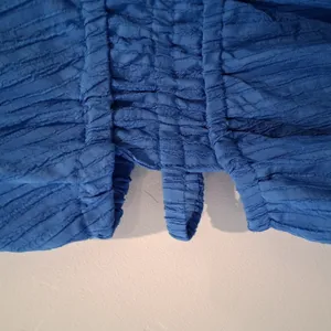 A Hint Of Blush Blue Sundress w/ Side Cutouts Sleeveless Back Tie Women's size L thumbnail 3