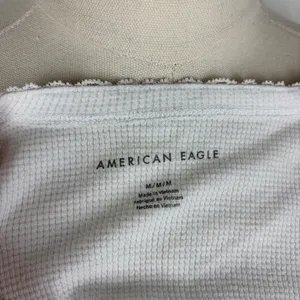 American eagle white lace trim long sleeve thumbnail 5