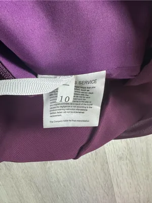 KMQSY V-Neck Ruched Evening Gown with High Leg Slit Plum Size 10 NWT thumbnail 8