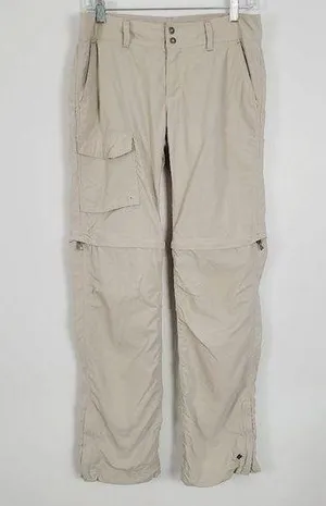 Columbia Khaki Nylon Convertible Rip Stop Outdoor Hiking Tactical Pants thumbnail 1