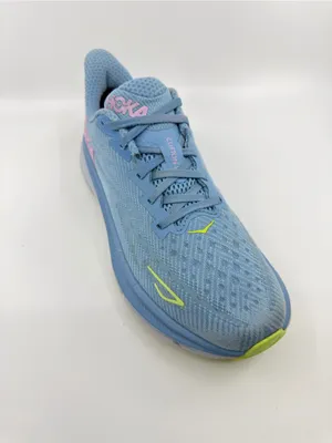 Hoka Clifton 9 Color Blue And Pink Colorway With Neon Green Accents SZ 9.5 thumbnail 7