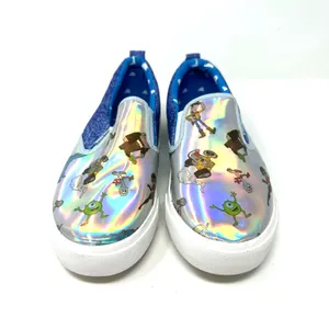 Ground Up size 10 Shoes Silver Disney Character Iridescent Slip On Sneakers‎ thumbnail 7