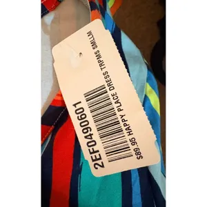 Soft Surroundings Happy Place Dress Womens Small Multi NWT Striped V-Neck‎ Midi thumbnail 5