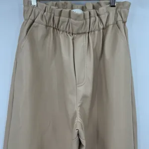 Vintage Havana Faux Leather Joggers Trousers Paperbag Pants‎ Women’s Size Large thumbnail 4