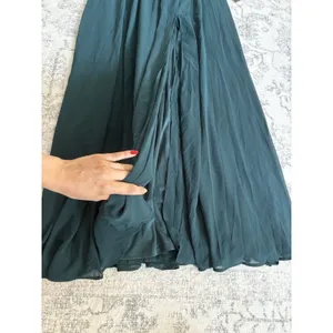 Lulus Thoughts of Hue Emerald Green Surplice Maxi Dress Size XS NWT Bridesmaid thumbnail 7