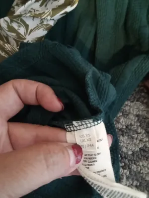 Free People Party In The Back Ribbed Cutout Open Back Scarf Tie Top Cottage XS thumbnail 7