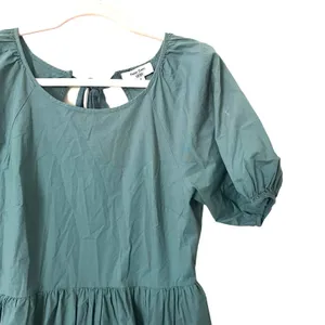 PETER‎ SOM Ruffled Puff Sleeve Mini Dress Sz 6 thumbnail 4