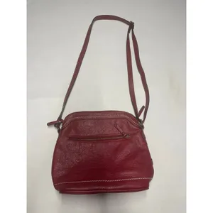 B.O.C. Born Concept Red Pebbled "Super organizer" Crossbody bag thumbnail 4