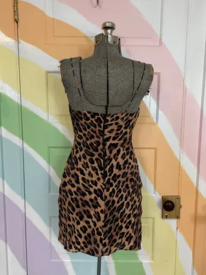 Alice + Olivia Harmony Leopard Print Mini Slip Dress Sz 0 🧡🎀 thumbnail 7